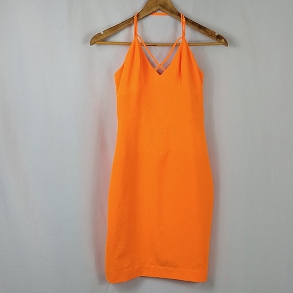 Orange bodycon House of CB “Letizia” size S/ 4-6 - Picture 4 of 6